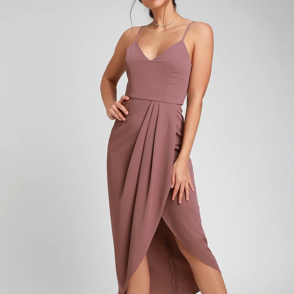 Lulus mauve Reinette dress